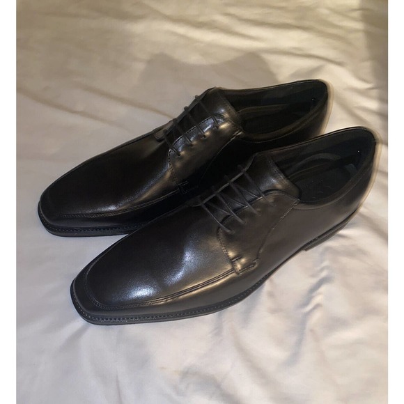 ECCO Men's‎ Calcan Apron Toe Tie Black Dress Lace Up Shoes Size 13-13.5 EU 47 - Picture 9 of 10